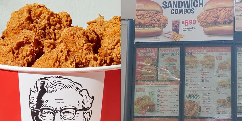 KFC Menu