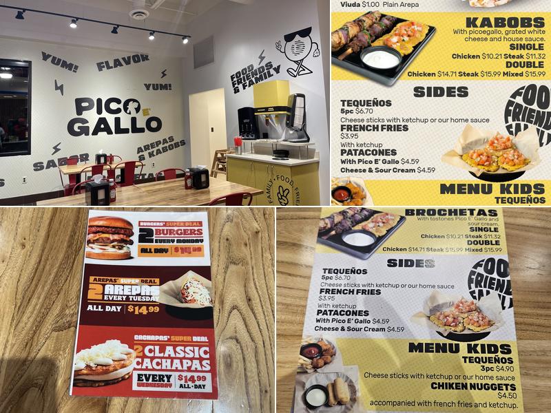 Pico e' Gallo Menu