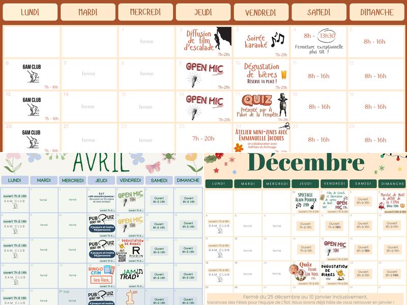 L'Îlot Café-Buvette Menu