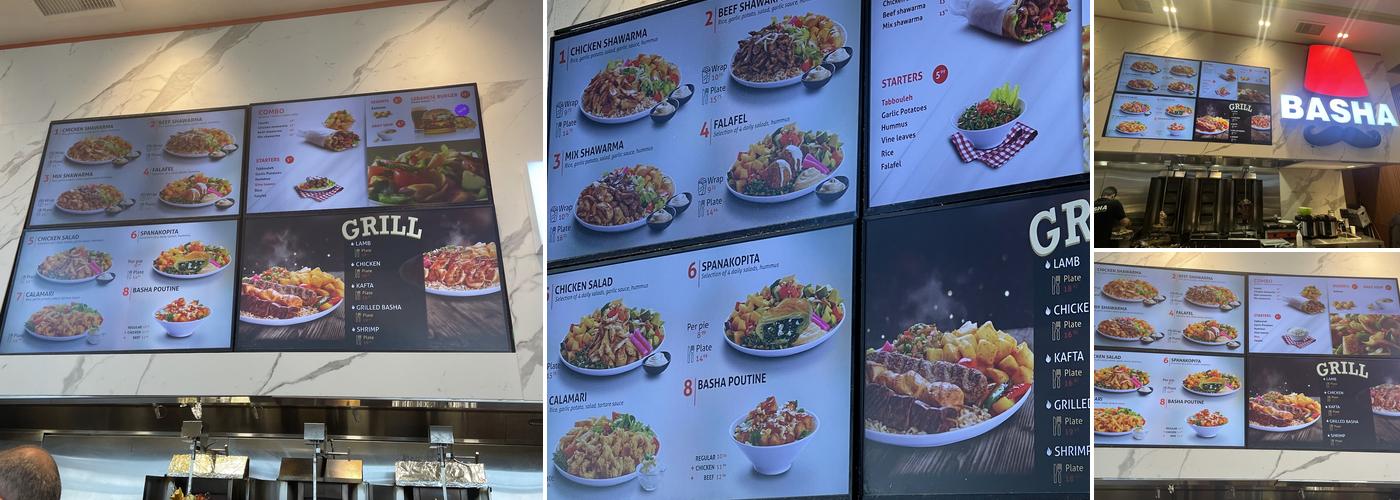 BASHA Richmond Centre Menu