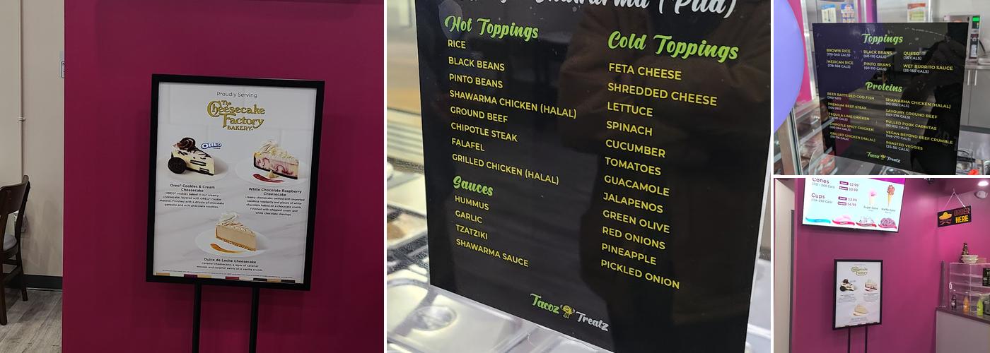 Tacoz N Treatz Menu