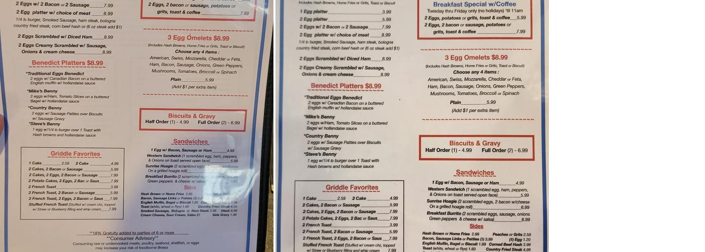 Big Mike's Restaurant Menu