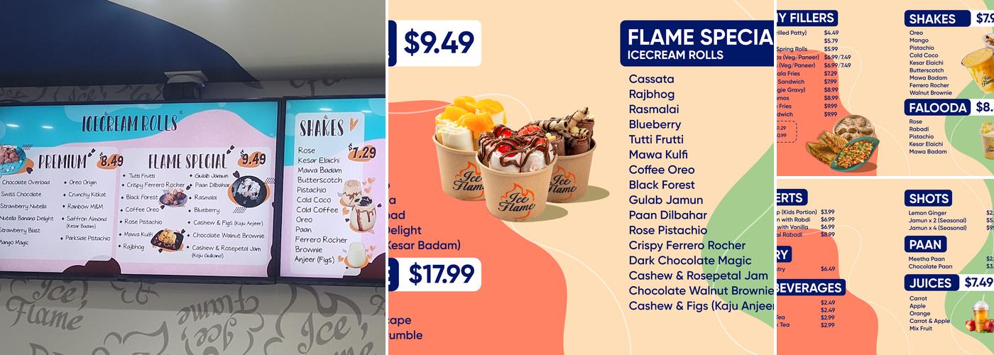 Ice Flame Menu