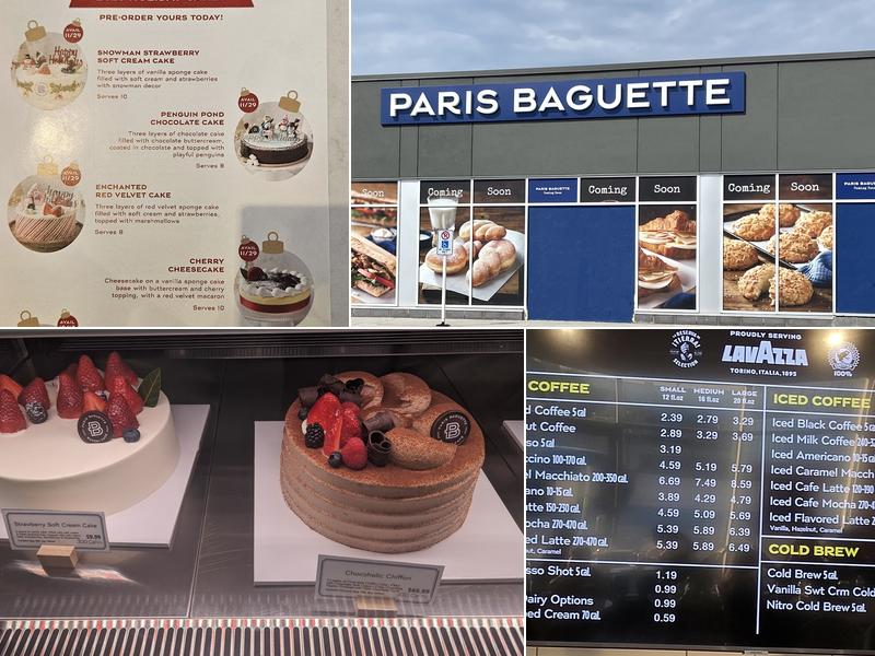 Paris Baguette Menu
