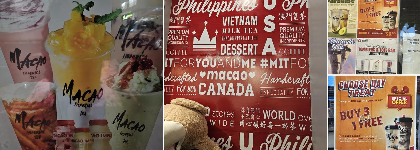 Macao Imperial Tea - Scarborough Toronto Canada Menu