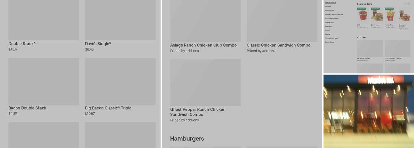 Wendy's Menu