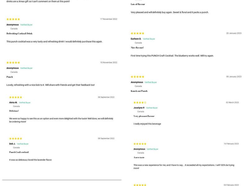 Top Shelf Distillers Menu