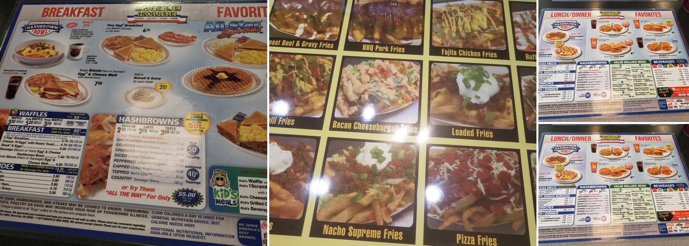 Waffle House Menu