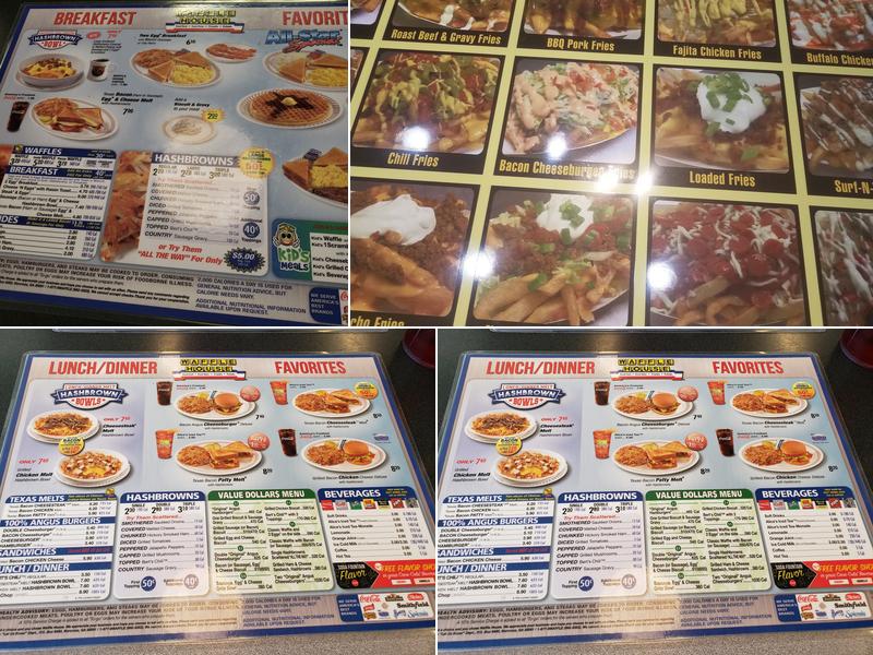 Waffle House Menu