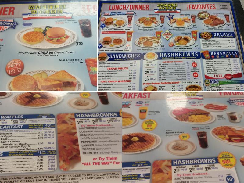 Waffle House Menu