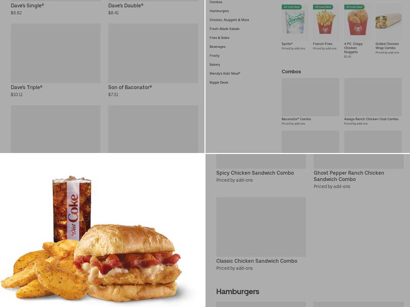 Wendy's Menu