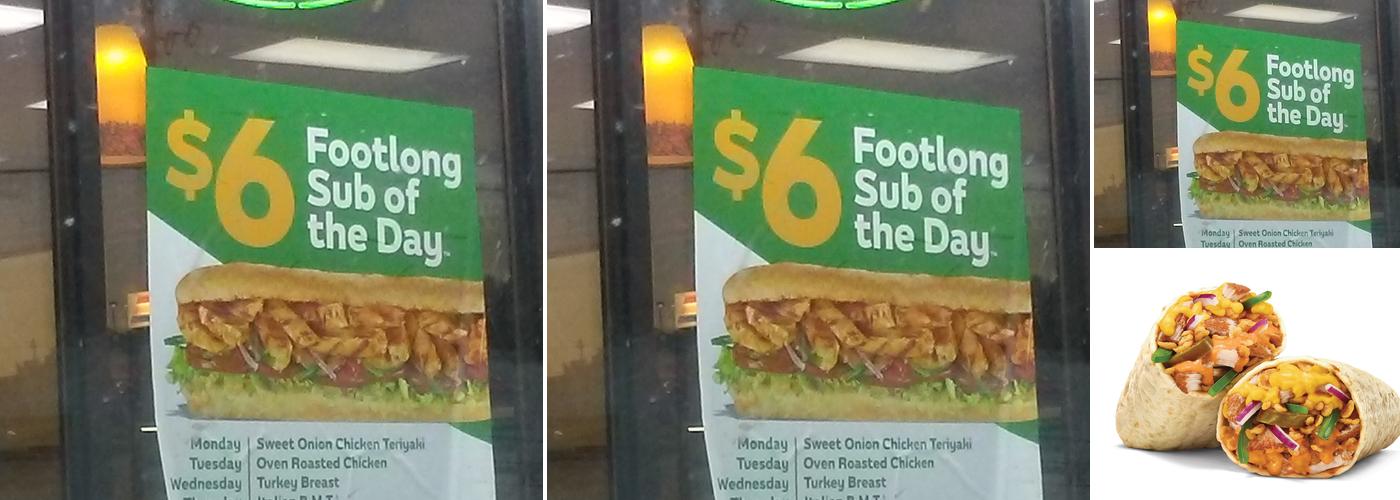 Subway Menu