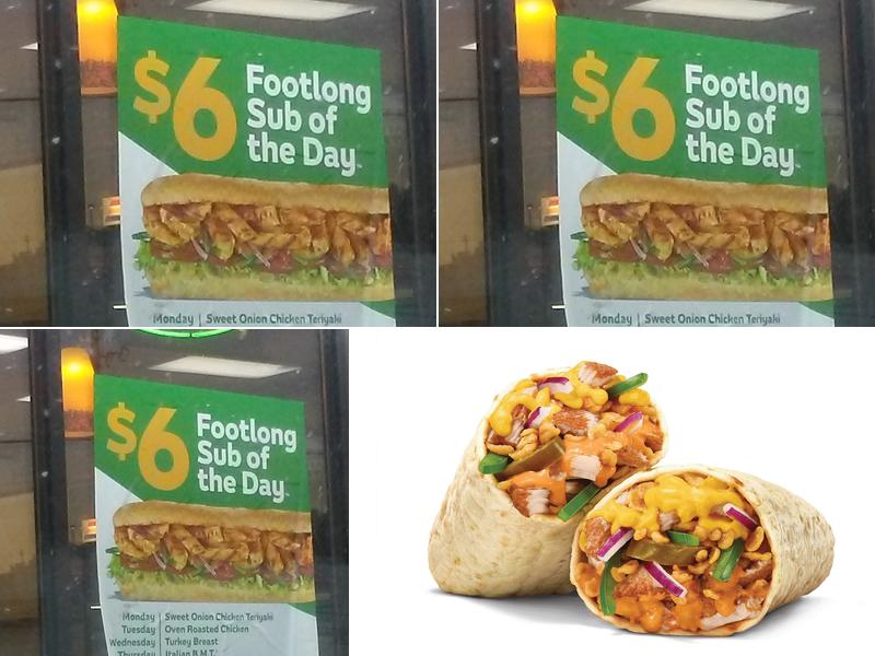 Subway Menu