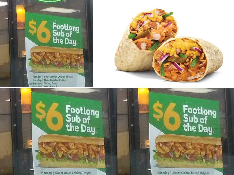 Subway Menu