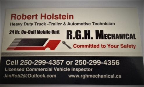 RGH Mechanical 5115 Barriere Town Rd, Barrière British Columbia V0E 1E0