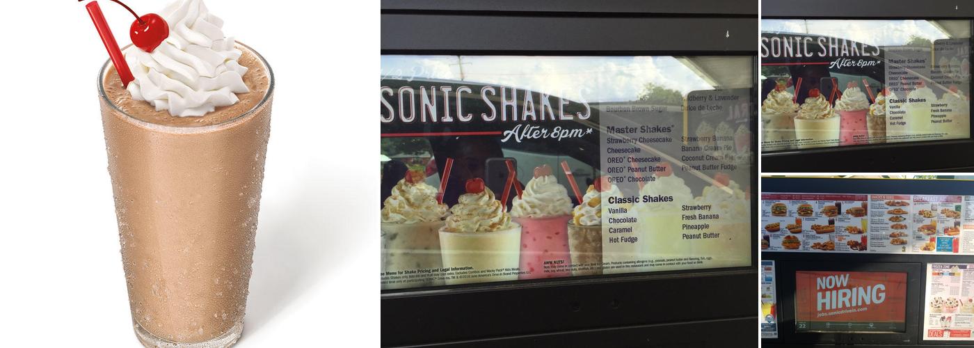 Sonic Drive-In Menu