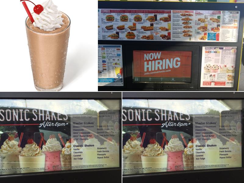 Sonic Drive-In Menu