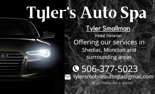 Tyler's Mobile Auto Spa 347 Centennial Promenade, Shediac New Brunswick E1A 7M1