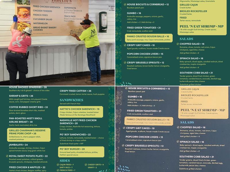 Hattie's Restaurants Albany Menu