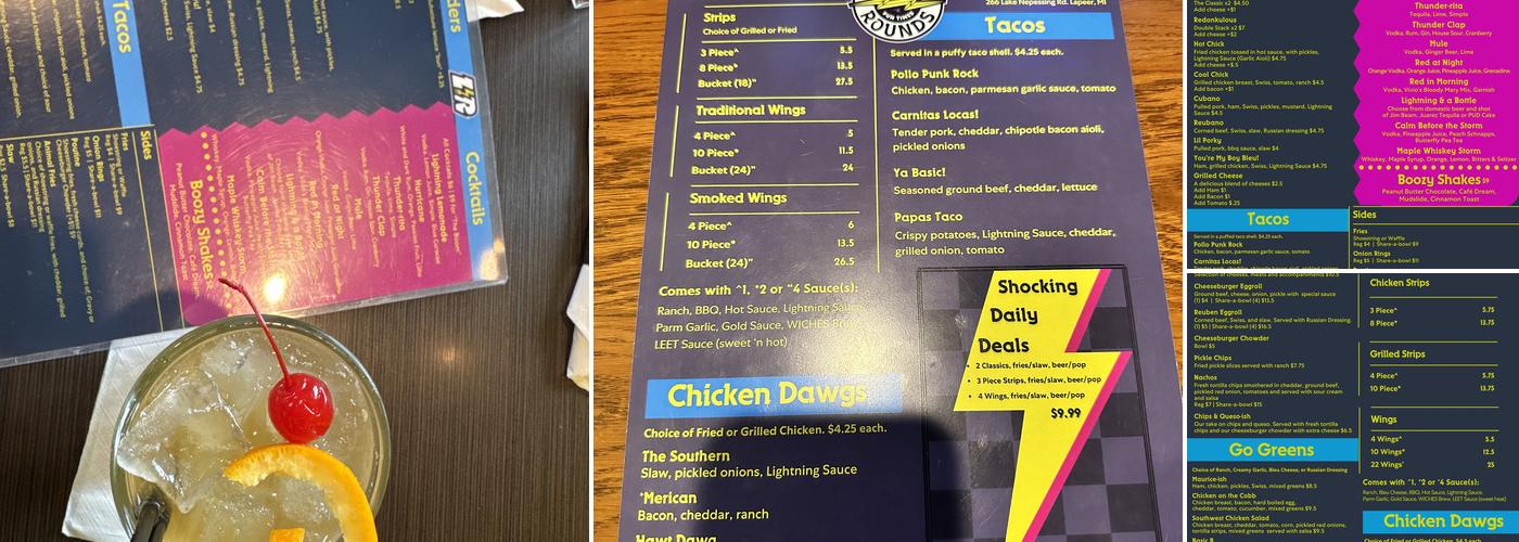 Lightning Rounds Menu