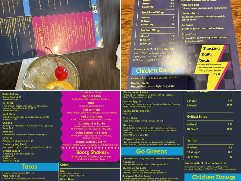 Lightning Rounds Menu