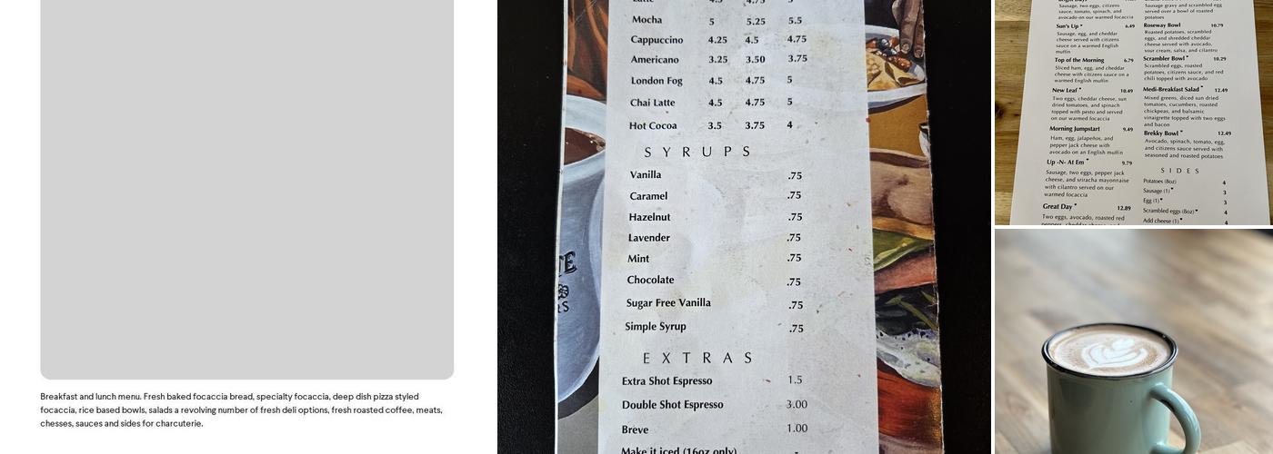 Denizens Cafe Menu