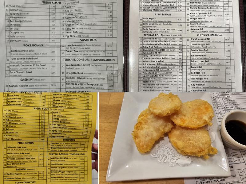 Sushi N You Menu