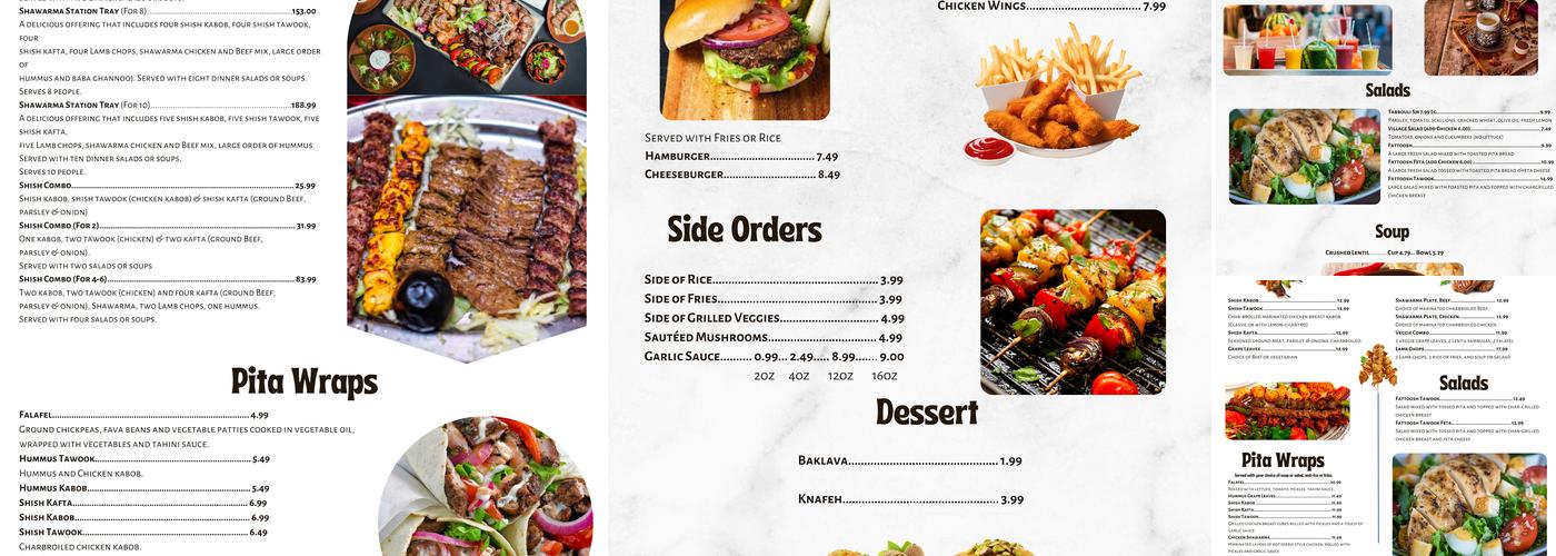 Shawarma Station Menu