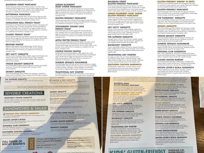 Another Broken Egg Cafe Menu