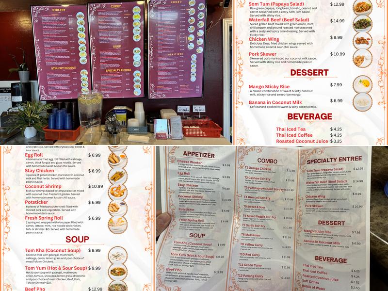 Sila Thai Kitchen Menu