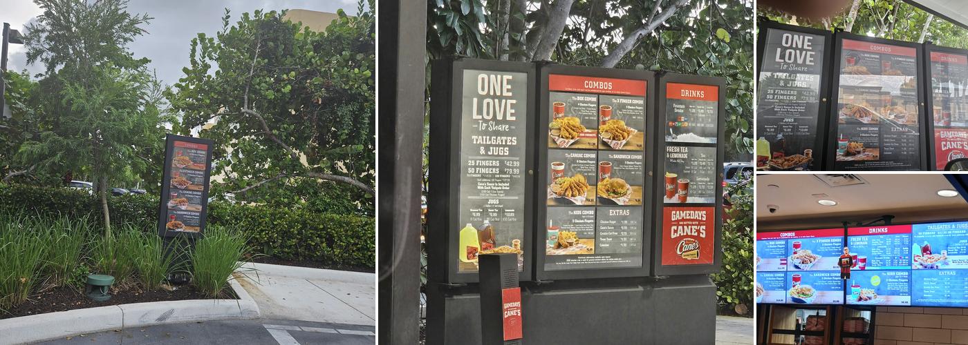 Raising Cane's Chicken Fingers Menu