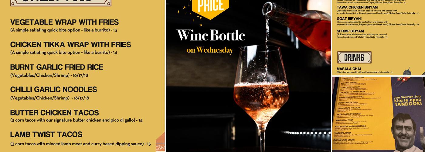 Urban Turban Indian Grill and Bar I Durham Menu