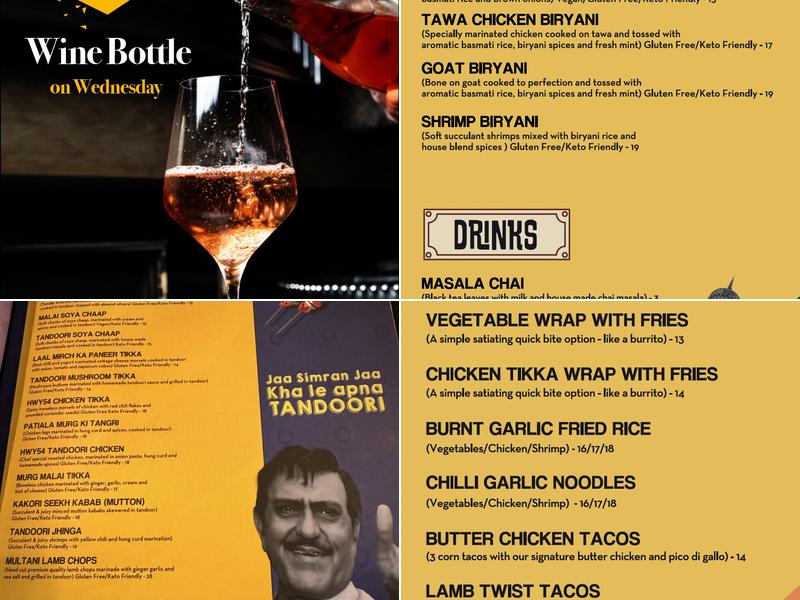 Urban Turban Indian Grill and Bar I Durham Menu