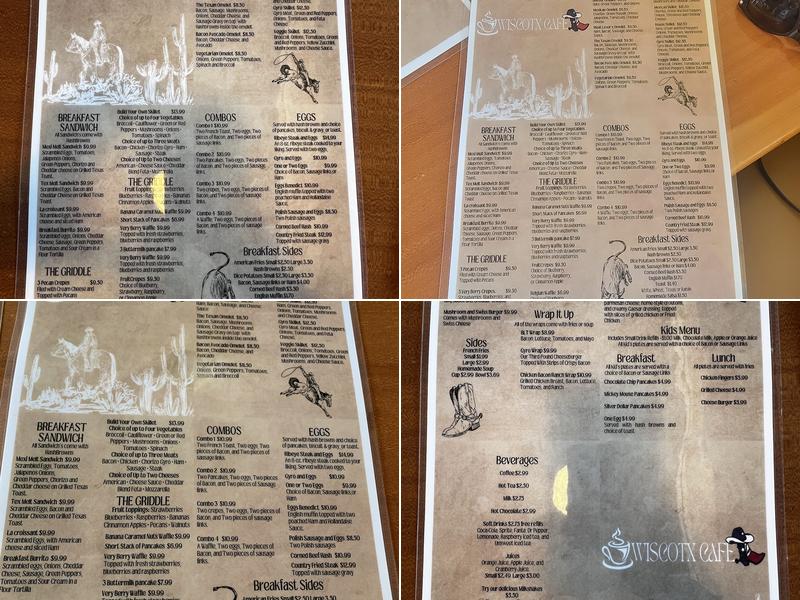 WiscoTx Cafe Menu