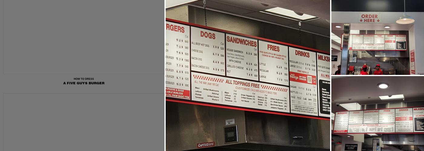 Five Guys Menu