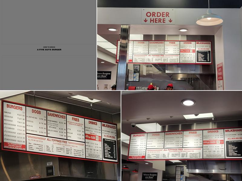 Five Guys Menu