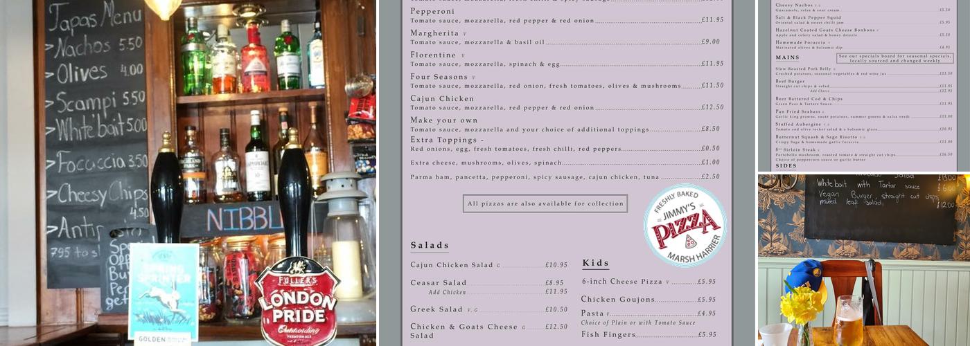 The Marsh Harrier, Oxford Menu