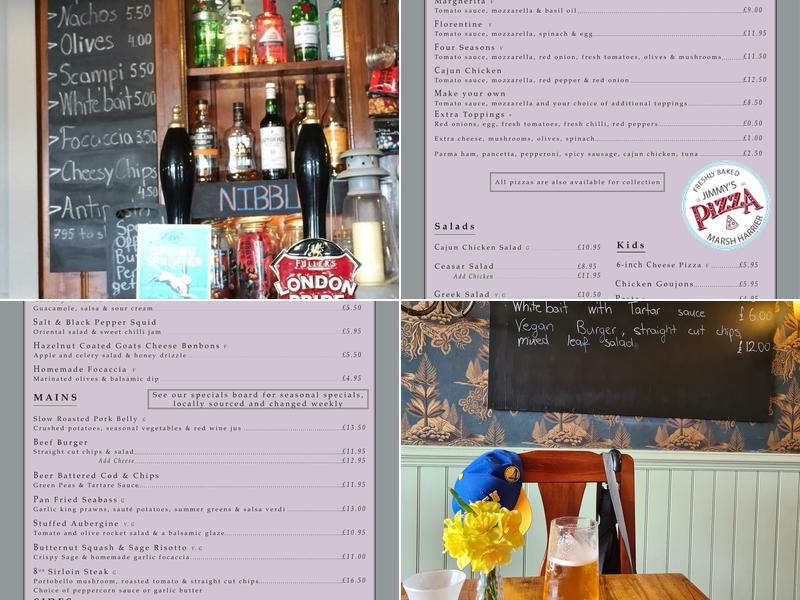 The Marsh Harrier, Oxford Menu