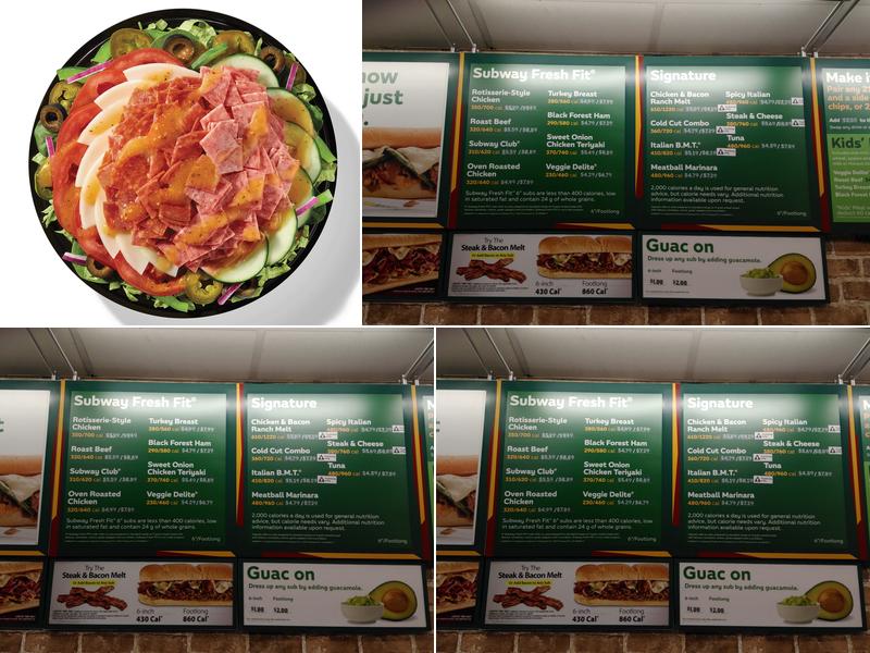 Subway Menu