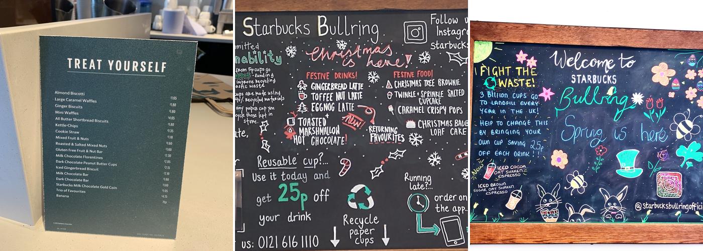 Starbucks Menu