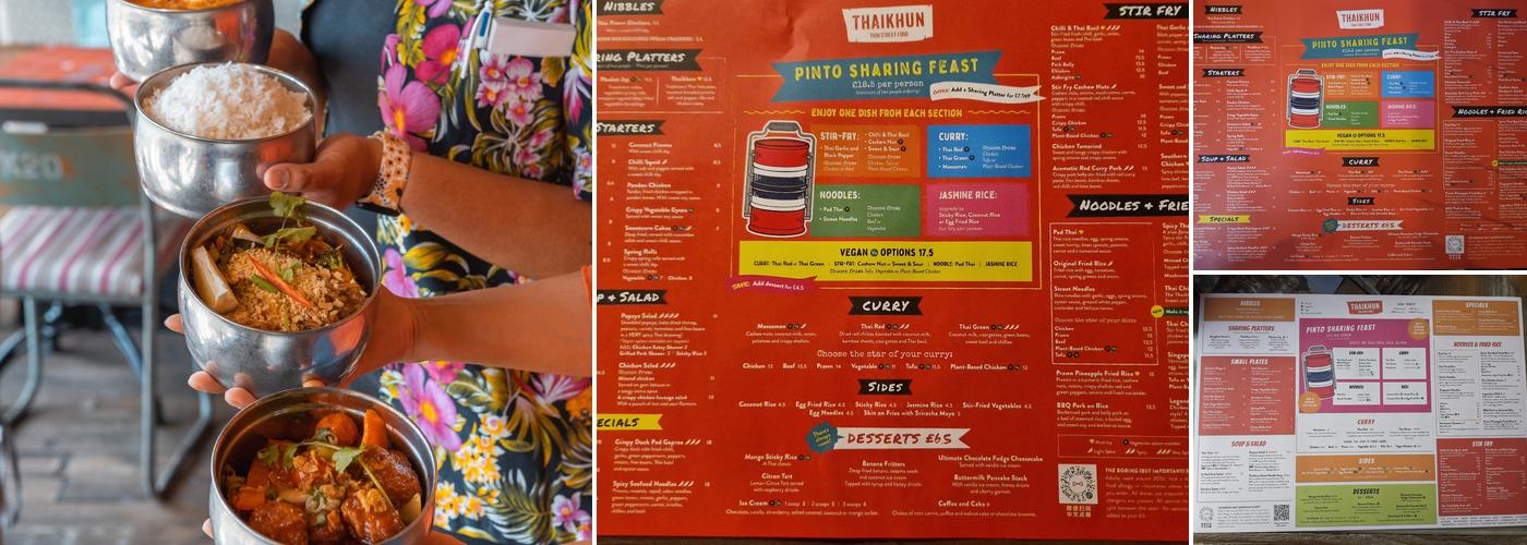 Thaikhun Menu