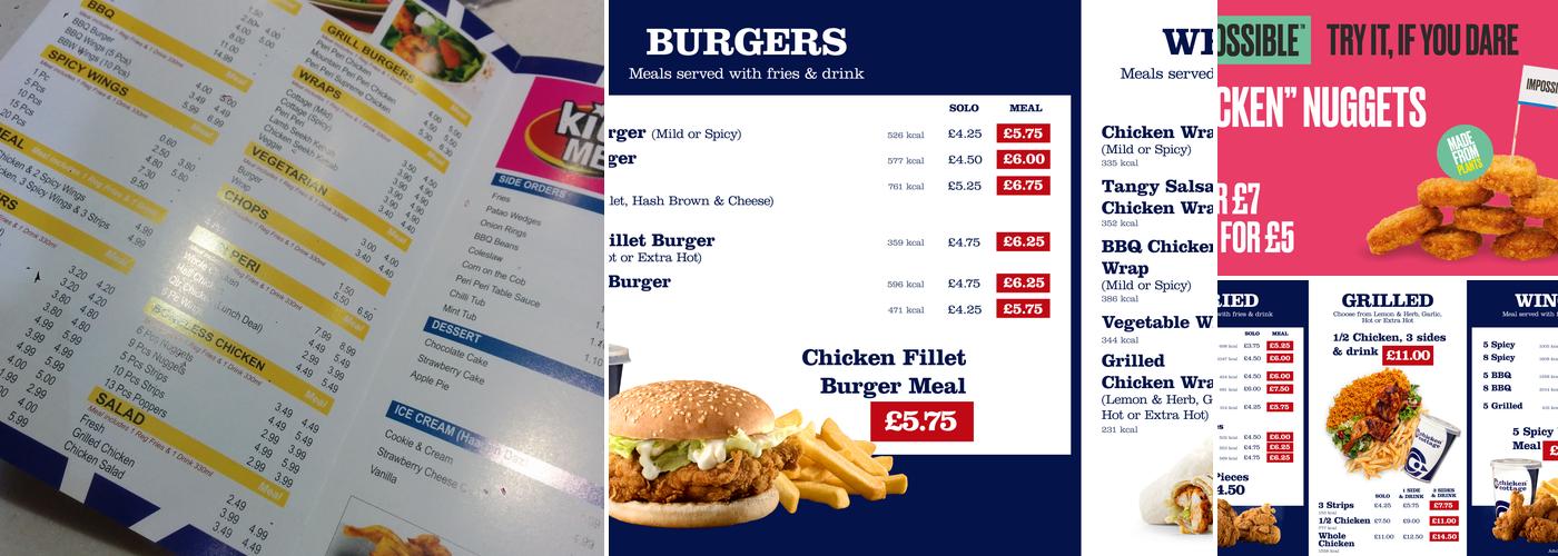 Chicken Cottage Menu