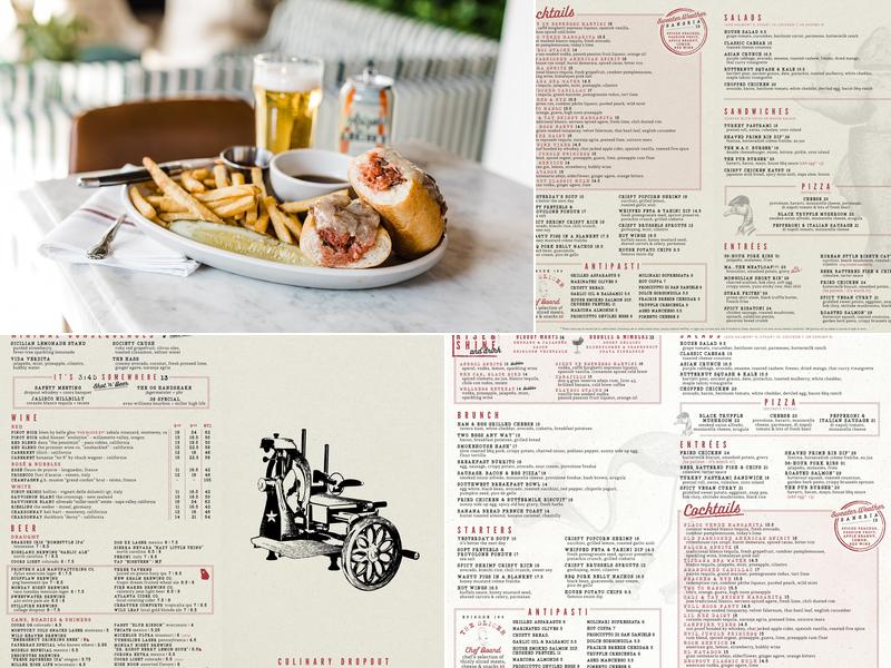 Culinary Dropout Menu