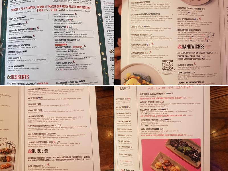 Slug & Lettuce - Oxford Menu