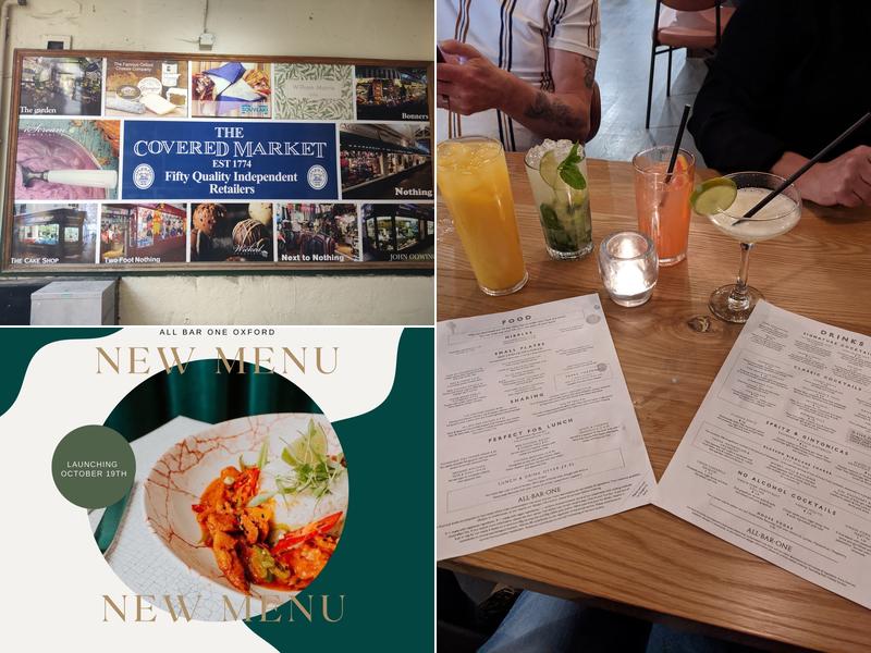 All Bar One Oxford Menu