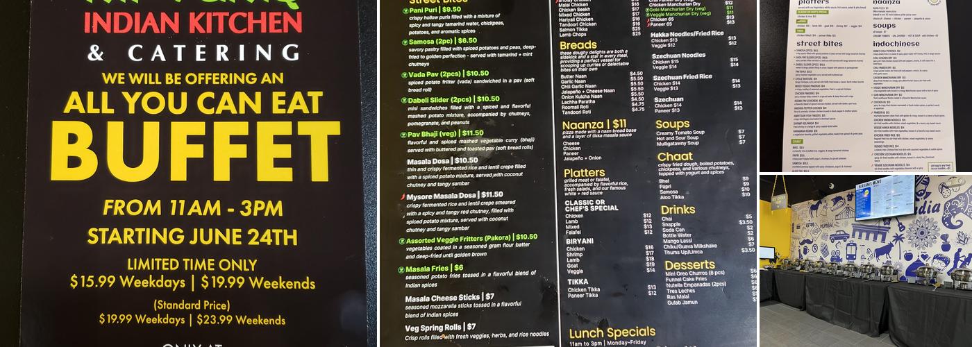 Nirvanis Indian Kitchen Menu