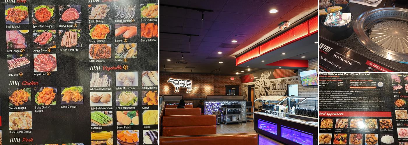 Top Pot & K BBQ Menu