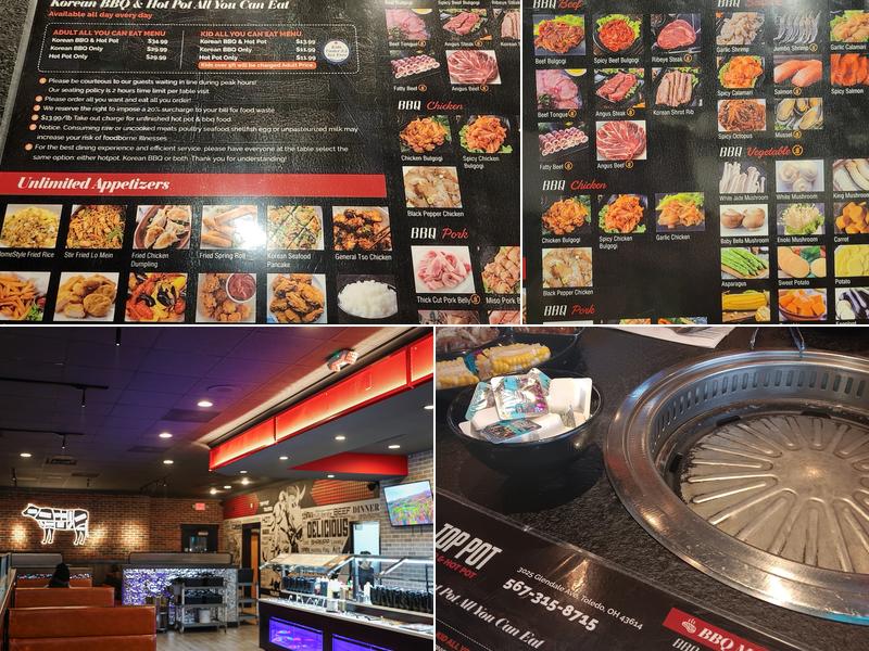 Top Pot & K BBQ Menu