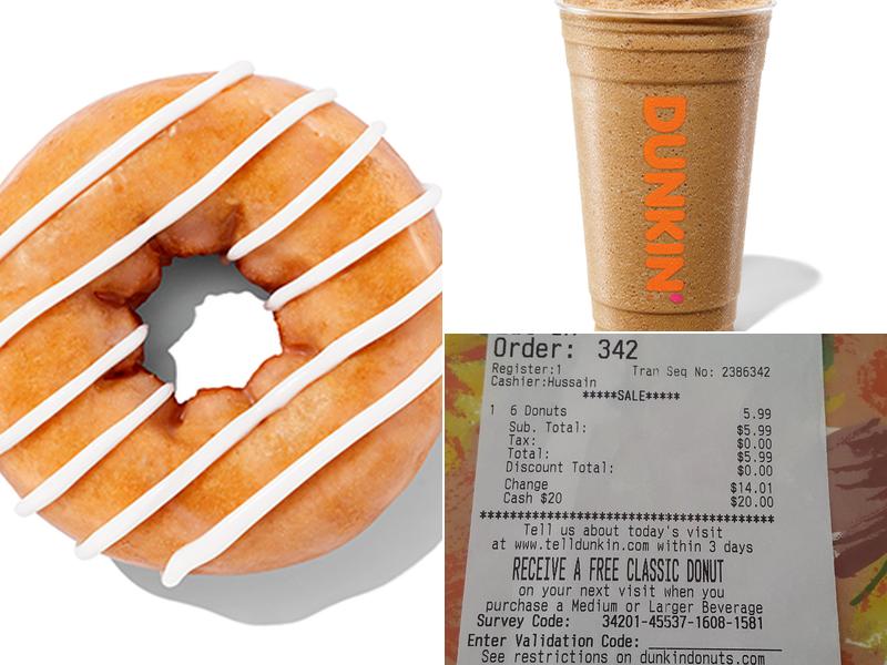 Dunkin' Menu