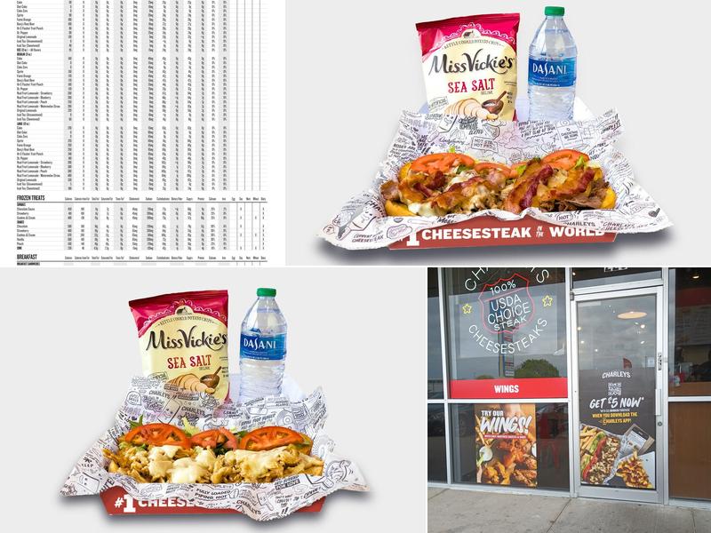 Charley's Cheesesteak and Wings Menu